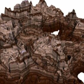 Beach Cliff Krajina 3D model
