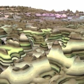 Swirl Terrain Rock 3D-model