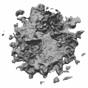 3D model terénu Gray Rock