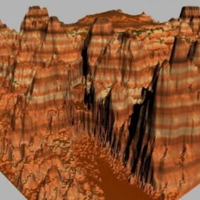 Τρισδιάστατο μοντέλο Canyon Red Mountain