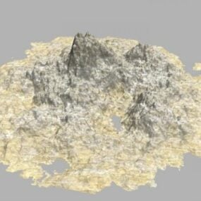 Gamingkaart Rock Terrain 3D-model