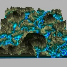 3D model mořského terénu