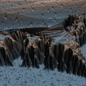IJzeren rotslandschap 3D-model