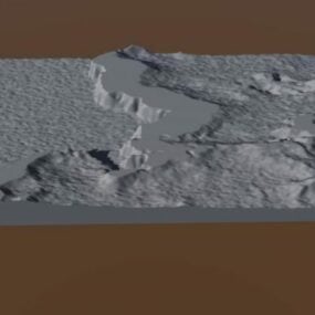 Planète Montagne Petit Paysage modèle 3D