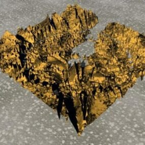 岩の迷路の風景3Dモデル