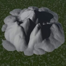 Blokowy krajobraz terenu 2 Model 3D