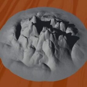 Model 3d Unit Lanskap Gunung