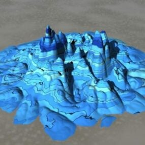 Abstrakcyjny model dekoracji 3D w kształcie góralskim