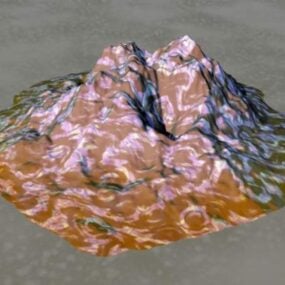 Single Mountain Landscape 3d model