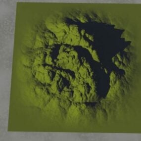 Terreinlandschap Heuvel 3D-model