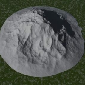 Moon Rock Terrain Landscape 3d model