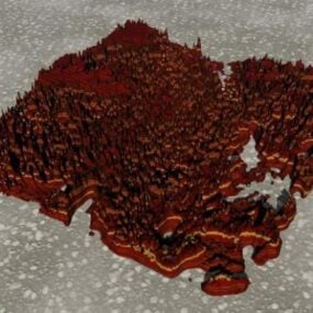 Red Rock Terénní krajina 3D model