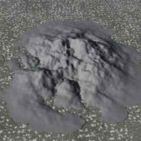 Krajobraz skalistego terenu 2 Model 3D