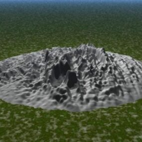 Model 3D krajobrazu skalnego terenu