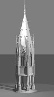 3D-Modell des gotischen Turms