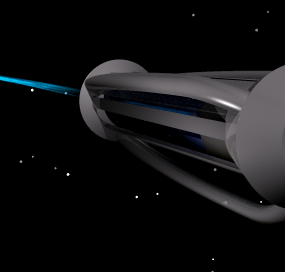 Тривимірна модель космічного корабля іонного супутника