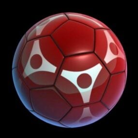 Tech-Fußball-3D-Modell