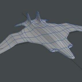 Vaisseau spatial Scifi Krab modèle 3D
