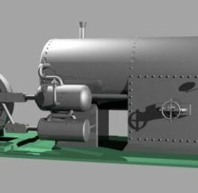 דגם 3D של מכונת Steam