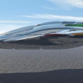 Vaisseau spatial futuriste Glyder modèle 3D