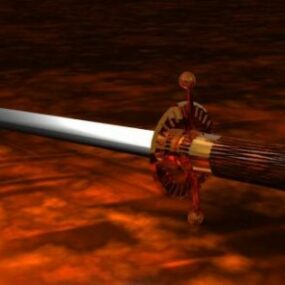 Evil Light Katana Sword דגם תלת מימד