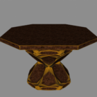 Table Furniture Golden Stand