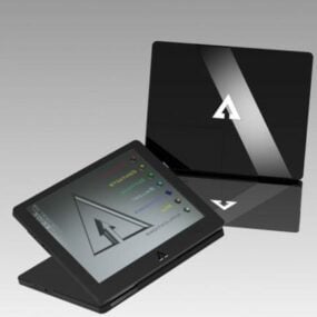 Tablet med logo 3d-model