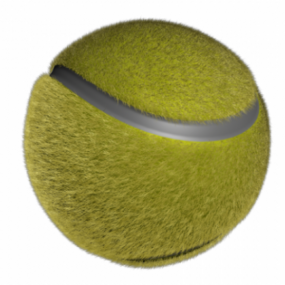 כדור טניס ספורט V1 דגם תלת מימד