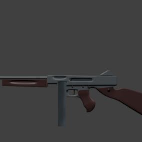 步枪枪汤普森 M1a1 3d模型
