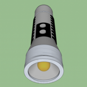3д модель фонарика-вспышки лампы
