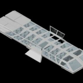 太空运输站3d模型