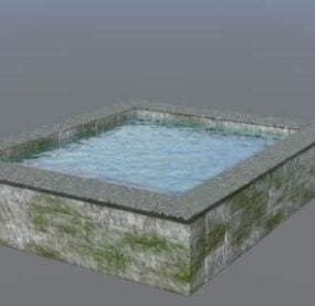 Mô hình 3d bể nước nhỏ