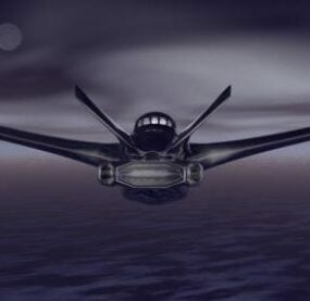Modello 3d dell'aereo da caccia Xwing