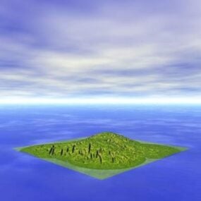 1д модель Sea Terrain Island 3