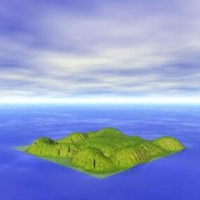 Địa hình biển Đảo Midland 3 mô hình 3d