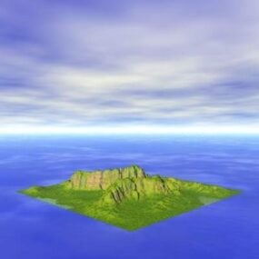 Island Terrain Landscape 5 3d-model