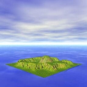 Terreno dell'isola 1 modello 3d