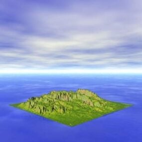 Inselgelände 2 3D-Modell