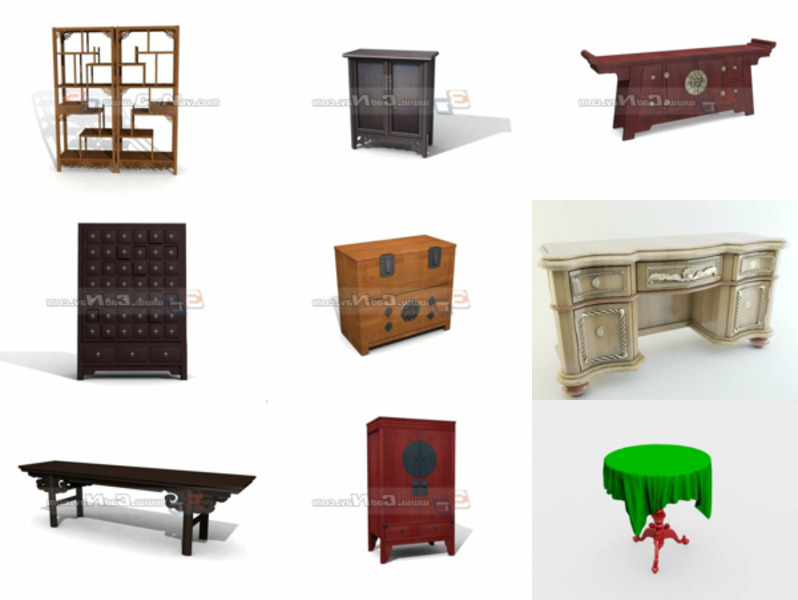 12 Antique Chair Cabinet Furniture Free 3D Models Mar.2024