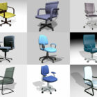12 chaises de bureau modèles 3D gratuits mars 2024
