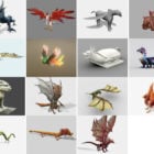 15 modelos 3D gratuitos de criaturas lendárias, março de 2024