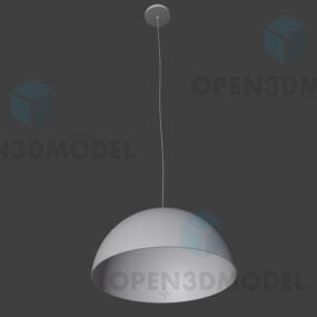 Biała lampa wisząca wisząca na suficie Model 3D