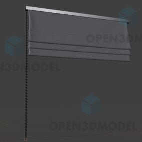 Fensterrollvorhang Textilmaterial 3D-Modell