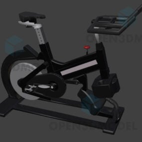 健身自行车设备现代风格3d模型