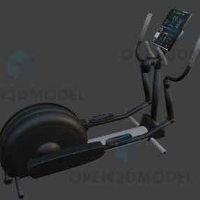 Fitness hometrainer met LCD 3D-model