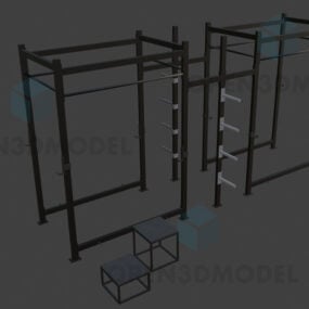 Support d'équipement de gymnastique comme cadre de tube modèle 3D