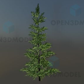 Modello 3d di pino alto