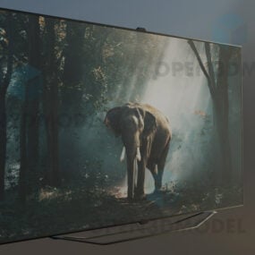 Mô hình TV màn hình phẳng LCD 3d