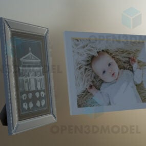 Two Picture Frame Vertical And Horizontal 3d model