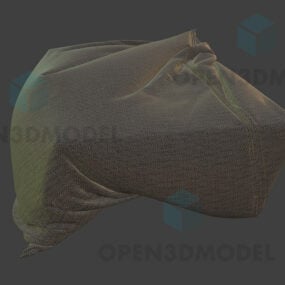 Bed Blanket Wrinkle Style 3d model
